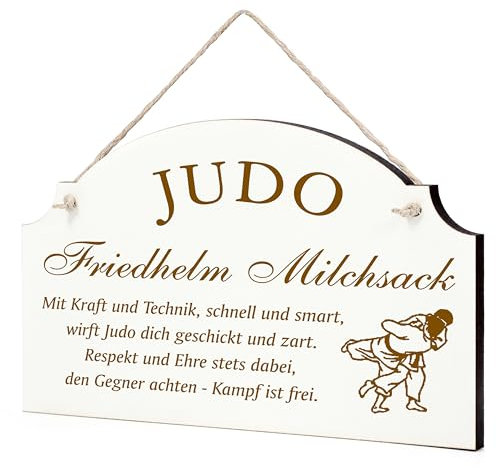 Dekolando Lustiges Judo Schild - Geschenk für Judofans, Judoka oder Trainer - Geschenke Judofan Judotrainer