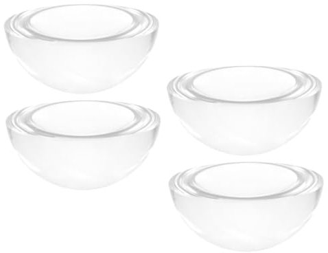 Gadpiparty 4pcs 40mm Glass Dome Weights for Sewing and Calligraphy, Heavy Crystal Hemisphere Paperweights for Fabric Cutting, Dressmaking Pattern Making and Craft Projects