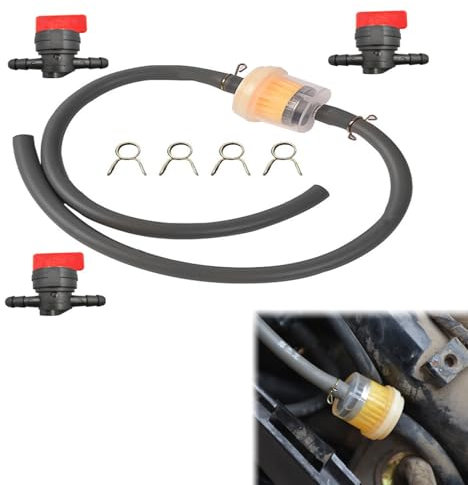 Benzin Kraftstofffilter,Motorrad Gas Kraftstofffilter,Motorrad Gas Kraftstofffilter Schlauch,Benzinfilter Benzinschlauch Schlauchschellen,Kraftstoffhahn Benzinfilter Benzinschlauch