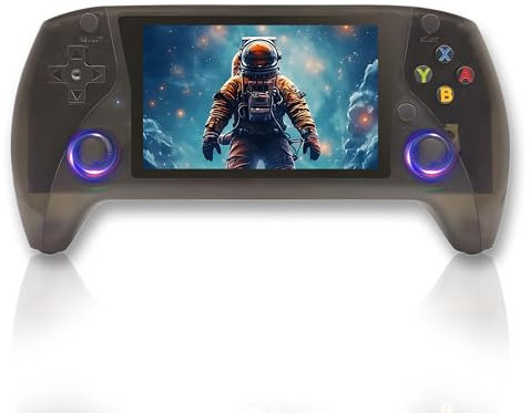 R50s Console portatile Retro Game Handheld con costruito in 20000/25000+ giochi,4.0 pollici display IPS,64/128G,20 + emulatori,3000mAh batteria,Open Source E System (64G,Nero)