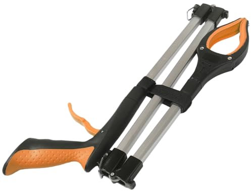 TOKIDNY Faltbarer Müllgreifer Hochwertiger Abfallsammler Mit Rutschfestem Design Für Senioren Und Vielseitige Anwendungen Orange Praktisches Werkzeug Für Aufheben Von Müll Und Kleinen