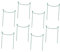 8 Piezas Soporte de Plantas Trepadoras Estacas para Jardín DIY para Rosales y Plantas Arbustivas de Instalar y Usar