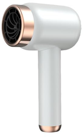 Secador de pelo inalámbrico 2025 para mujer, con carga USB, aire frío y caliente, recargable con batería, ideal para viajes, camping y uso doméstico(White)