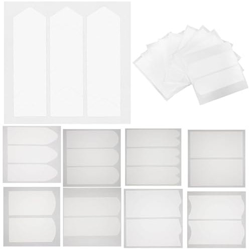 Gogogmee 18 feuilles Autocollants pour Manucure Française Guides pour Ongles pour Décoration et Création de Nail Art DIY