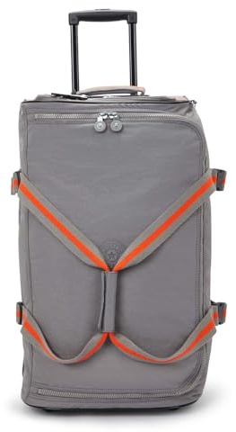 Kipling Teagan M Mittelgroße Reisetasche mit Rollen, hochkant, Inviting Grey