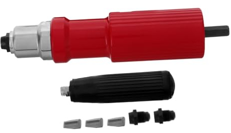 FUNOMOCYA Adaptador para Taladro Ángulo Recto Herramienta de Remachado Eléctrica Acople para Máquina de Remaches Diseño Antideslizante y Firme Compatible con Taladros Inalámbricos