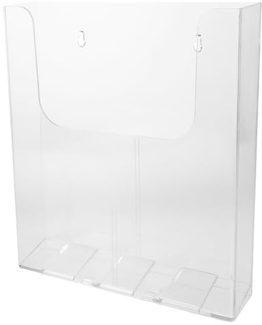 LOLIPPYY Organisateur de Documents Mural Pochette Murale de Bureau Design Minimaliste Élégant en Acrylique A4 Robuste et Résistante pour École et Bureau