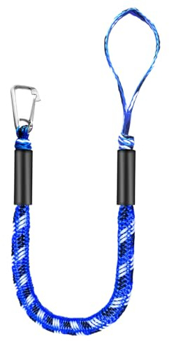 Cime D'Attracco Elastiche Per Barca - Cima D'Ancoraggio Elastica Regolabile, Cime Di Traino Lancio Con Moschettone, Kayak | Prodotti Di Ancoraggio Per Pontone Rafting Natante Canoa