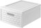 Rotho Country Cassettiera con 1 Cassetto in Rattan, Plastica (PP) senza BPA, Bianco, Piccolo/8.3 L, 35.0 x 26.0 x 14.5 cm