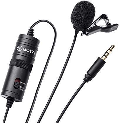 Boya BY-M1 - Micrófono Lavalier Omini Direccional, Negro
