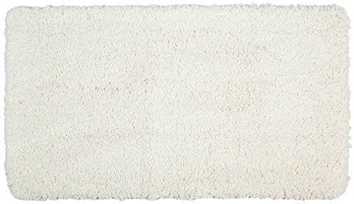 Kleine Wolke Badteppich Trend, 100% Polyester, 70 x120 cm, Weiß