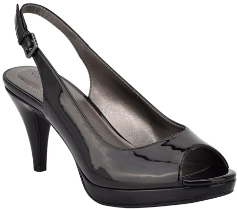 Bandolino Women's Melt Pump, Black Patent 002, 8.5