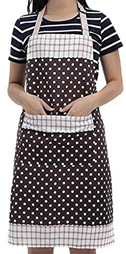 Veewon Damen Küchenschürze mit Taschen Restaurant Flirty Schürzen für Damen Koch, Cupcake, Cafe und Kellnerin (Kaffee)