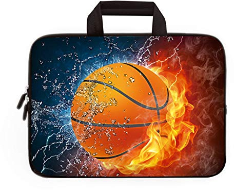 11 11.6 12 12.1 12.5 inch Laptop Carrying Bag Chromebook Case Notebook Ultrabook Bag Tablet Cover Neoprene Fit Samsung Google Acer HP DELL Lenovo Asus (11 11.6 12.1 12.2 inch, Basketball)