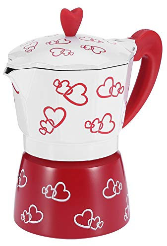 TOPINCN Traditional Italian Style Stovetop Coffee Maker Moka Express Espresso Maker Pot (L)