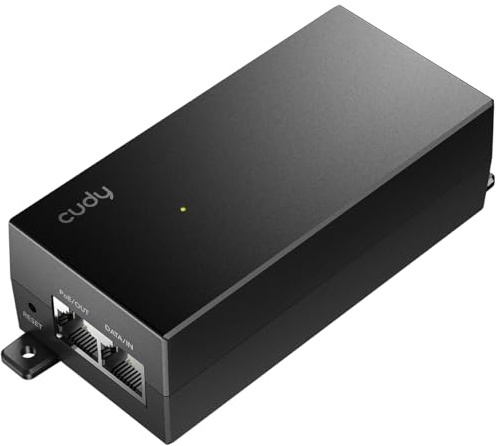 Cudy PoE200 30W Gigabit Poe Injektor Adapter, 10/100/1000Mbps RJ-45, IEEE 802.3af/at Konform, Bis zu 100M