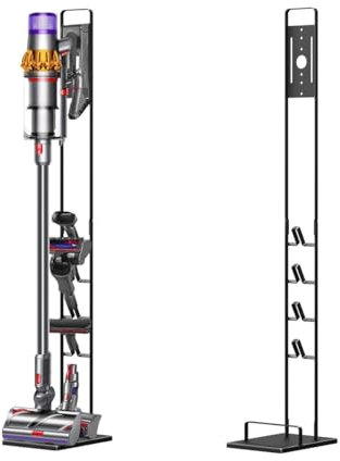 Foho Ständer Kompatibel für Dyson Gen5 V15s V15 V12 Slim V11 V10 V8 V7 V6, Halterung, Bodenständer, Zubehörhalter Speichern und Organisieren, Kein Bohren