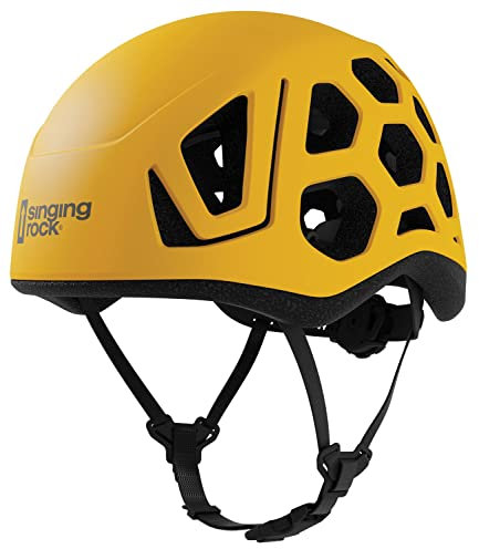 SINGING ROCK - Sport Hex-Kletterhelm, Unisex für Erwachsene, Gelb (Gelb), L