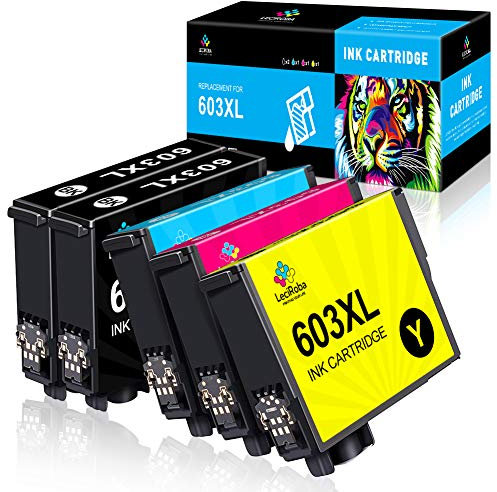 LeciRoba 603xl Ersatz für epson druckerpatronen 603 und epson 603xl tintenpatronen für Epson XP 2100 XP 2150 XP 3100 XP 3150 XP 4100 XP 4150 Workforce WF 2810 WF2820 WF 2840 WF 2870 (5-PK)
