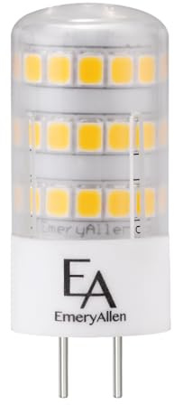 EmeryAllen GY6.35 Base, 4.0 Watt (50W Equivalent) Dimmable Miniature Bi Pin | LED Light Bulb |12V - 425 Lumens |2700K| 1 Pcs