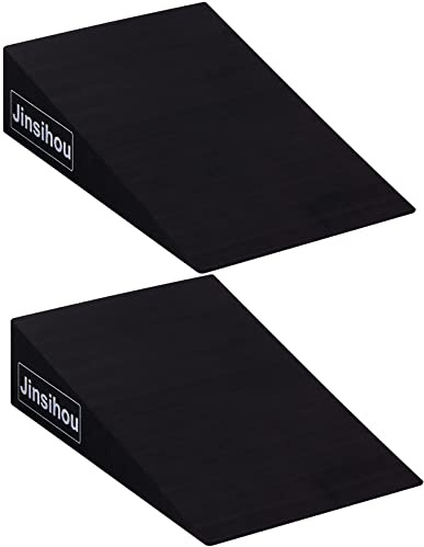 Squat Wedge Ramp Non-Slip YOGA Pilates Block Slant Board Calf Stretcher, Heavy Duty 2pcs EVA Foam Foot Ankle Knee Stretcher Leg Extender, Incline Board Platform For Heel Elevated Squat and Calf Raise