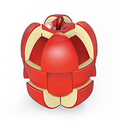 TaoLeLe Speed ​​Cube 3×3 Apfelförmiger Zauberwürfel 1:1 Realistischer 3D-Fruchtwürfel Speziell Geformter Puzzlewürfel Lernspielzeug