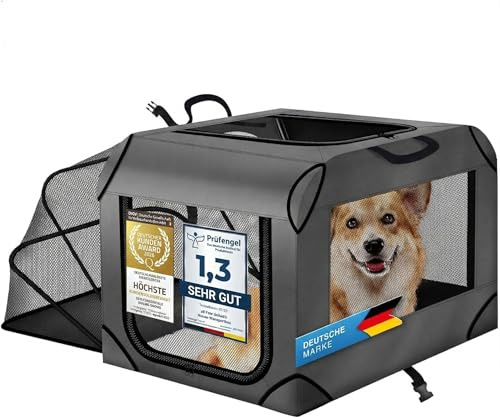 all Pets United® Hundtransportbox Hopfällbar - 63x43x40 cm Oxford Nylon