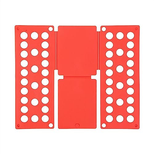 BORSAD Pliage Vetement Plieur De Vetement Planche A Plier Le Linge Adulte Plieuse Linge Enfant (Couleur : Rouge, Size : des Gamins)