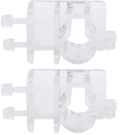 Kelepu 2 Stücke Aquarium Wasser Rohr Schlauchhalter Aquarium Weichschlauch Halterung Befestigungsclip Acryl Transparent Aquarium Rohrschellenhalter