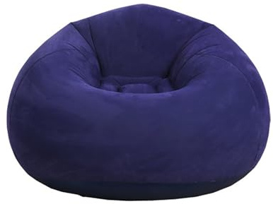 Luftsoffa Lazy No Bean Bag Uppblåsbar Stol Uppblåsbar Soffa Tvättbar Vardagsrum Fåtölj Sovrum Bean Bag Stol Supermjuk(Navy blue)