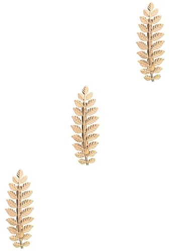 HAPINARY 3St Blatt-Haarspange - Haar - Haarklammer - Haarschmuck Haarnadel für Mädchen griechische Haarschmuck Haarspangen Blattgold-Haarnadel Mädchen Haarnadel Golden