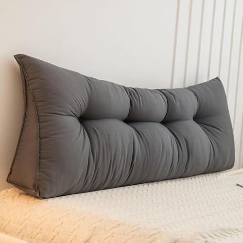 Cojín De Lectura Triangular Respaldo De Cama Almohada Grandes Cojin Respaldo Sofa Cojines Cojín En Cuña para Cama Sofá Y Dormitorio,07,100x50x15cm
