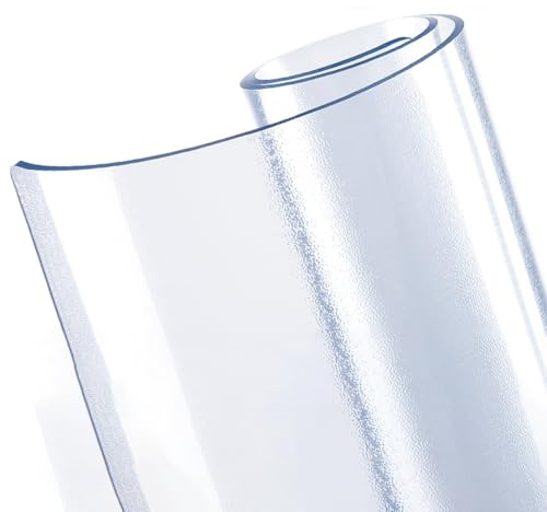 Schreibtischunterlage Transparent, 1mm Schreibunterlage groß klare Durchsichtige Schreibtischmatte Unterlage Tischschoner rutschfeste Runde Kanten Schreibunterlage für Büro und Zuhause(Frosted,30 cm ×