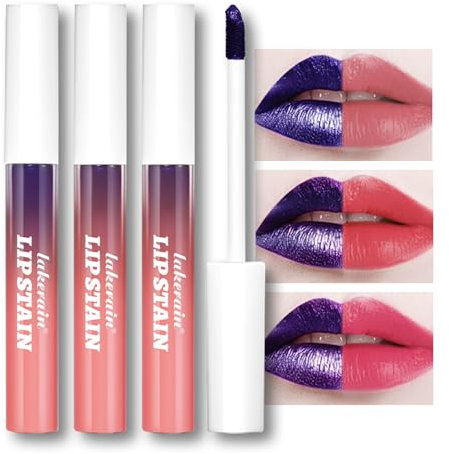 Lip Tint Peel Off, Lip Stain Peel Off, Lip Gloss Set Lip Tattoo Peel Off, Lip Stain Long Lasting Matte Liquid Lipstick, Transfer Proof Lip Tint Stain Color, Hyaluronic Acid One Step Lip Stains & Tints