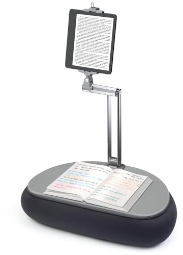 elitehood Hoher Tablet Kissen Halter, Verstellbarer iPad Halterung Bett mit Langem Arm zum Lesen im Bett, 360° Drehbarer Kindle Kissen Halterung Kompatibel mit 6-13-Zoll-iPad, Kindle, iPhone