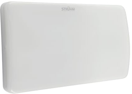 LED husnummerlampa 30 cm bred IP65 vit kantig lågbländande 4100 K 1500 lm utomhuslampa vägg fuktsäker lampa källare badrumslampa