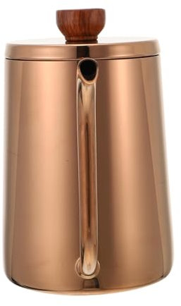 Stainless Steel Coffee Pot Jar Stove Top Kettle Coffee Kettle Machines Toaster Percolators Coffee Beans Grinders Coffee Grinder Electric Kettle Clear Tea Kettle,Gold,350ML