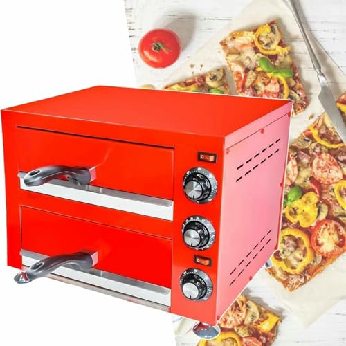 GZYHDC Forno A Pizza Elettrica con Ristorante E Casa, Controllo A Temperatura Indipendente A Doppio Livello, Forno per Pizza Commerciale, 110 V.