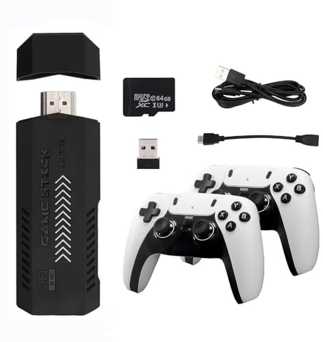X2PRO Retro Game Stick, 4K HD Ausgang & Wireless Controller Plug and Play Videospielkonsole mit 128GB über 40.000+ Klassische Spiele