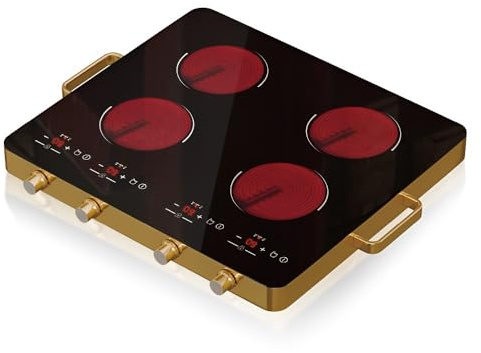 Piano Cottura A Induzione Intelligente Con Bruciatore Quadruplo - Fornello Elettrico Ad Alta Efficienza Energetica for Fritture Rapide E Multipla Cucina Domestica