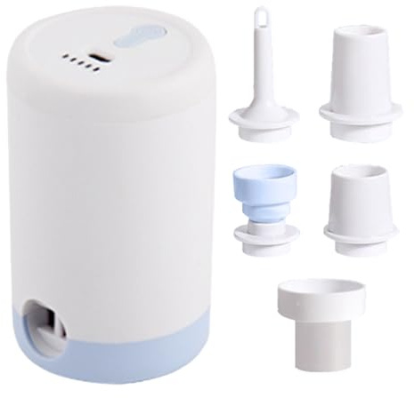 Bomba de aire eléctrica al vacío, dispositivo de inflado y ventilación inalámbrico para exteriores, bomba de vacío para bolsas de compresión, para casa, apartamento, residencia universitaria, camping