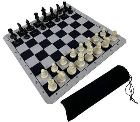 AUYXSSZ Juego de ajedrez Internacional Listo para Viajar. Compromiso Familiar. Amigos Juntos para una Estrategia clásica Divertida. Desarrolle Habilidades