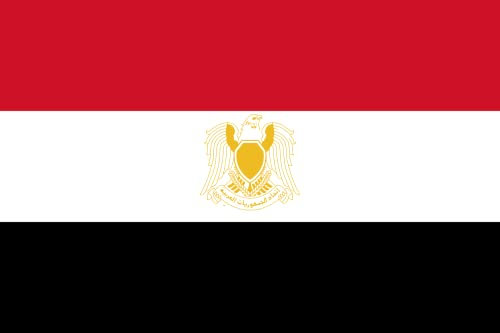 magFlags Drapeau XL Egypt 1972 | Drapeau Paysage | 2.16m² | 120x180cm