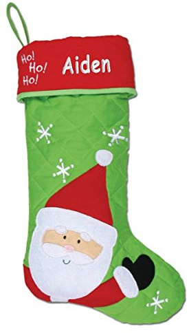 DIBSIES Personalized Quilted Christmas Stocking (Santa)
