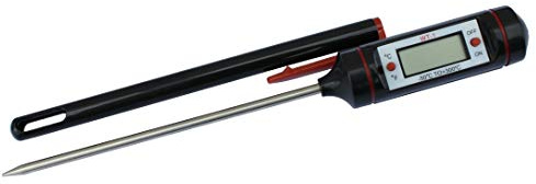 TERMOMETRO DIGITALE PENNA SONDA ACCIAIO CLIMATIZZAZIONE CUCINA LAVORO BBQ CIBO