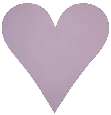Glasuntersetzer Herz (13x13cm) Nupo Leder - LindDNA, Farbe:Lavender