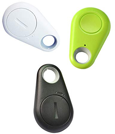 Bolwins H42S Mini Smart Bluetooth Anti-Lost Tracker, Schlüsselfinder mit GPS und Batterie, Alarm-Reminder für Telefon, Haustiere, Schlüsselbund, Farbe Schwarz