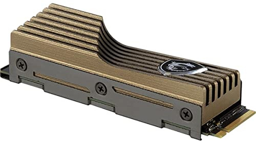 msi SPATIUM M480 SSD 1TB con dissipatore - PCIe 4.0 NVMe M.2 Internal Solid State Drive, 7000MB/s Read & 5500MB/s Write, 3D NAND, Built-In Data Security, Center - 5 anni di garanzia (700 TBW)