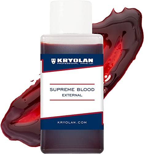 Kryolan Supreme Blood External faux sang 50 ml - idéal pour le maquillage des enfants, Halloween, théâtre, film, TV, LARP & Make-up Artists