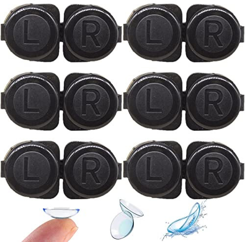 Bemvp Simple Contact Lens Case 6pcs Cute Eyewear Box Contact Lens Travel Box Container Accessories for Lenses